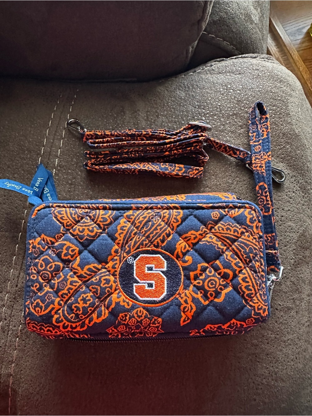Vera Bradley Syracuse University Logo Quilted Crossbody Wallet - RFID